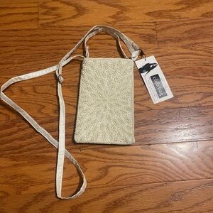 Club Bag Textured Cream Crossbody